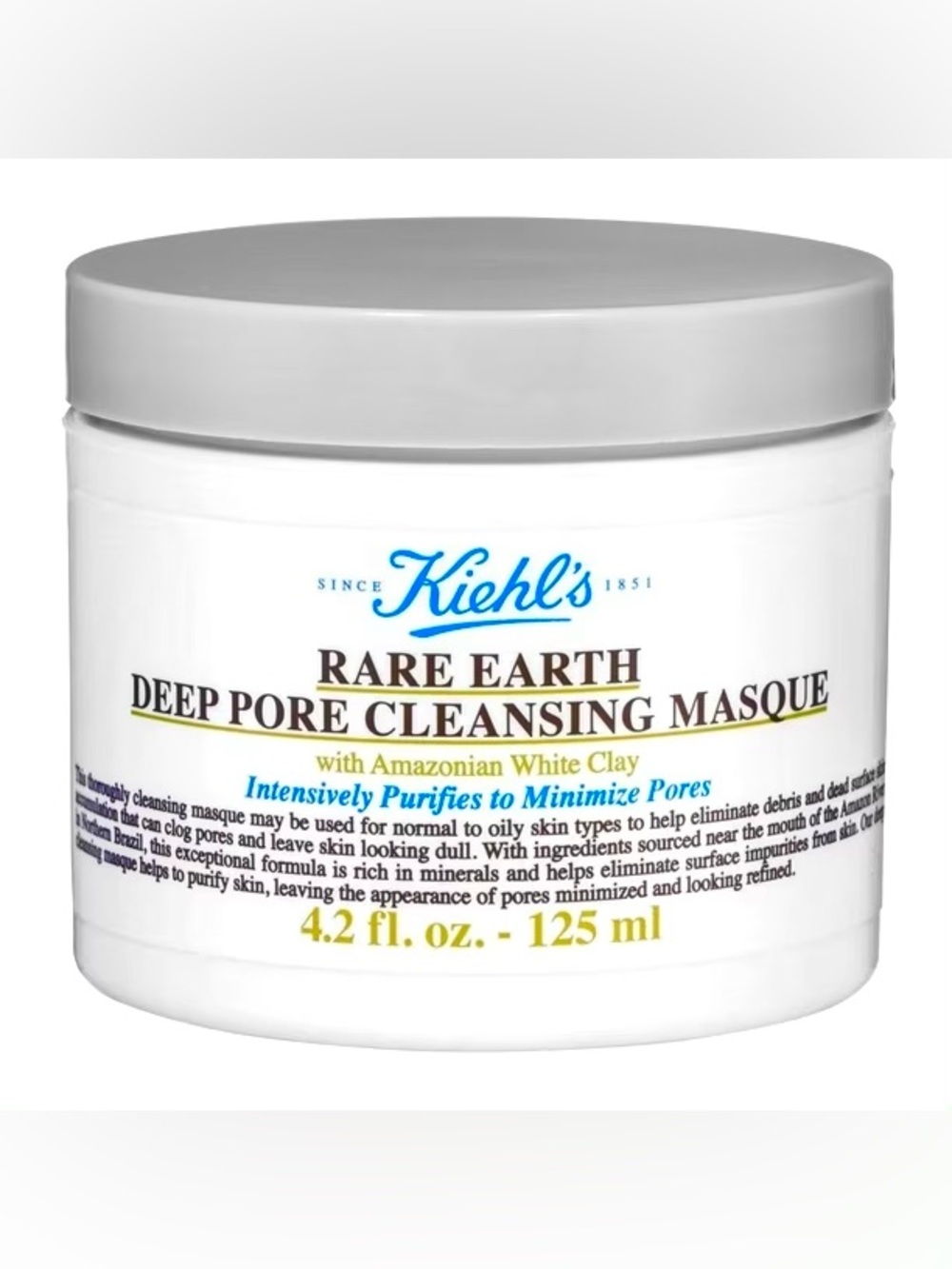 NEW! Kiehl's Rare Earth Deep Pore Cleansing Masque NIB